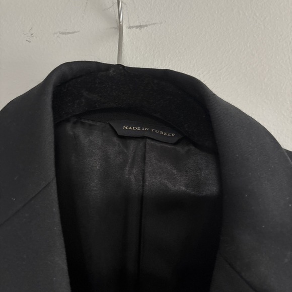 Banana Republic Men's Modern 38S Sport Jacket Made In Turkey 100% Wool Black - Picture 2 of 7